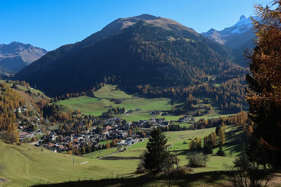 Environs avec vue sur Bergün